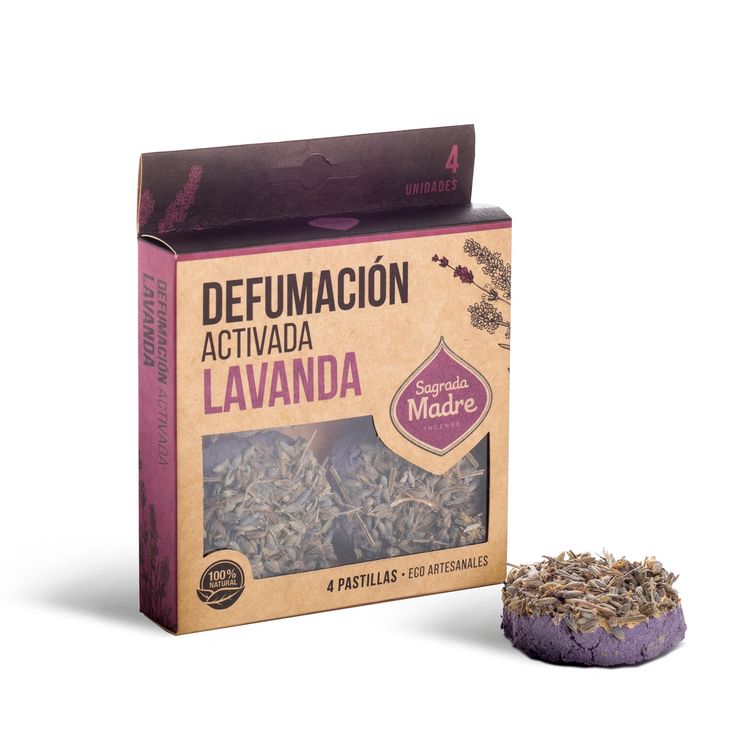 Comprimés d'encens en résine x 4 Lavande