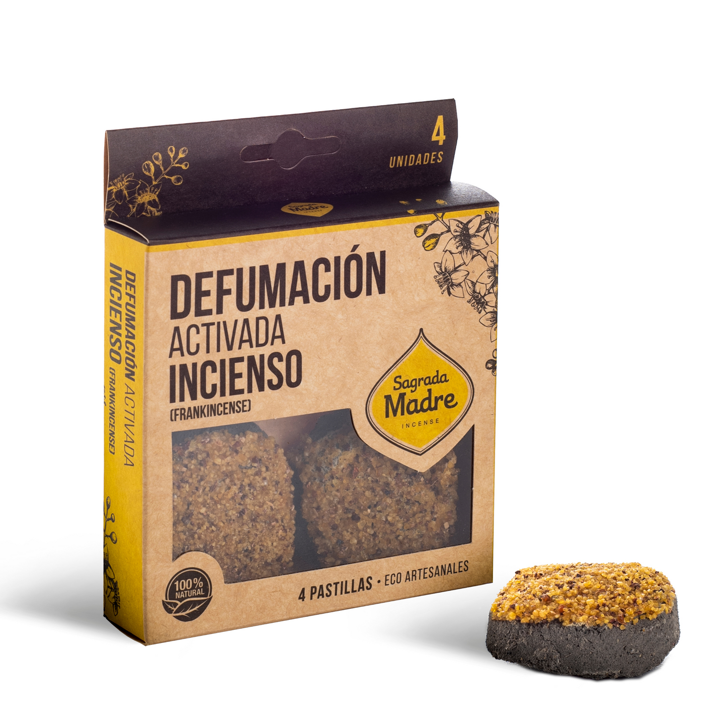 Comprimés d'encens en résine x 4 Encens à l'encens