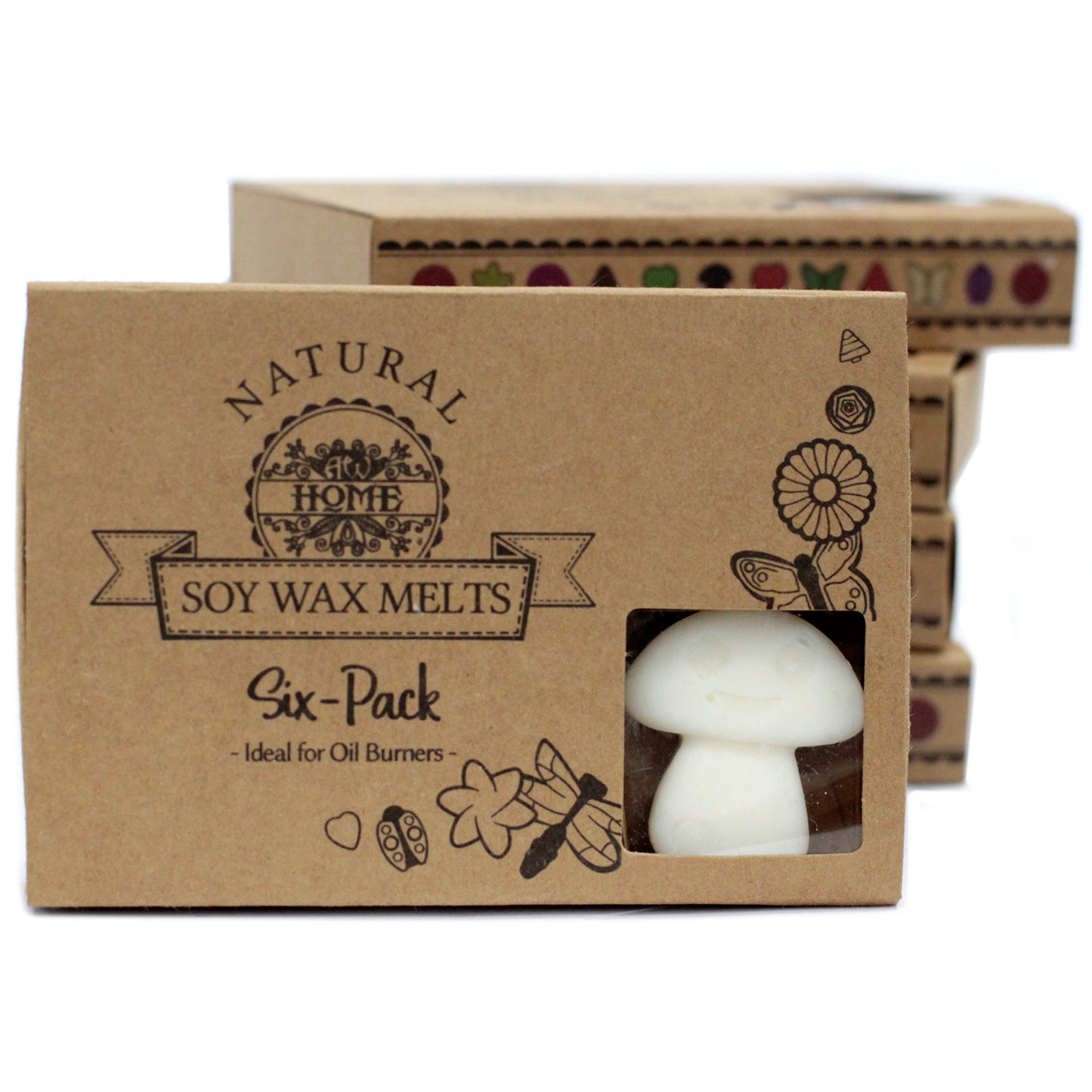 Coffret de 6 fondants à la cire de soja - Musc blanc