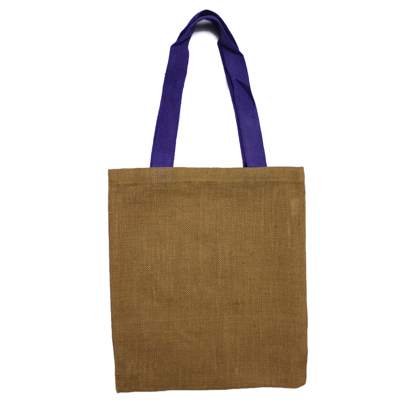 Grand sac en jute - 5 anses colorées