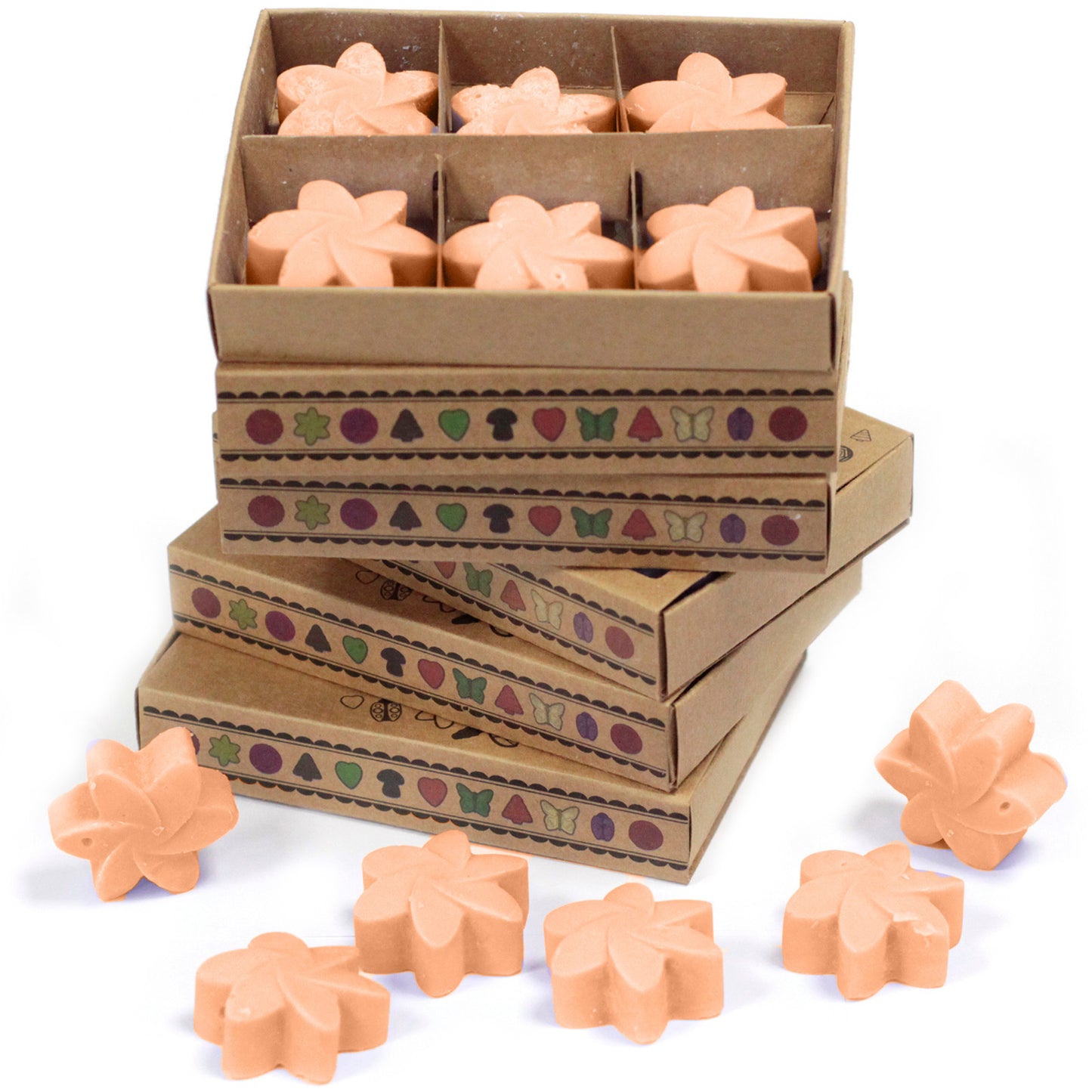 Coffret de 6 cires de soja - Tubéreuse