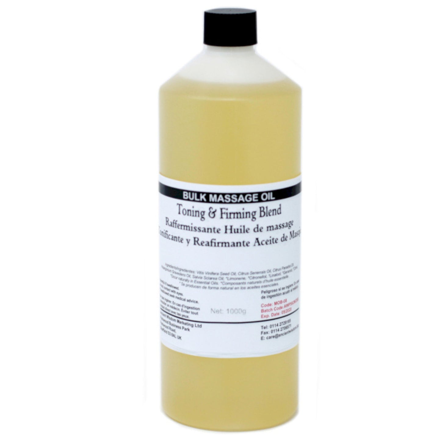 Huile de massage 1 kg - Tonifiante et raffermissante