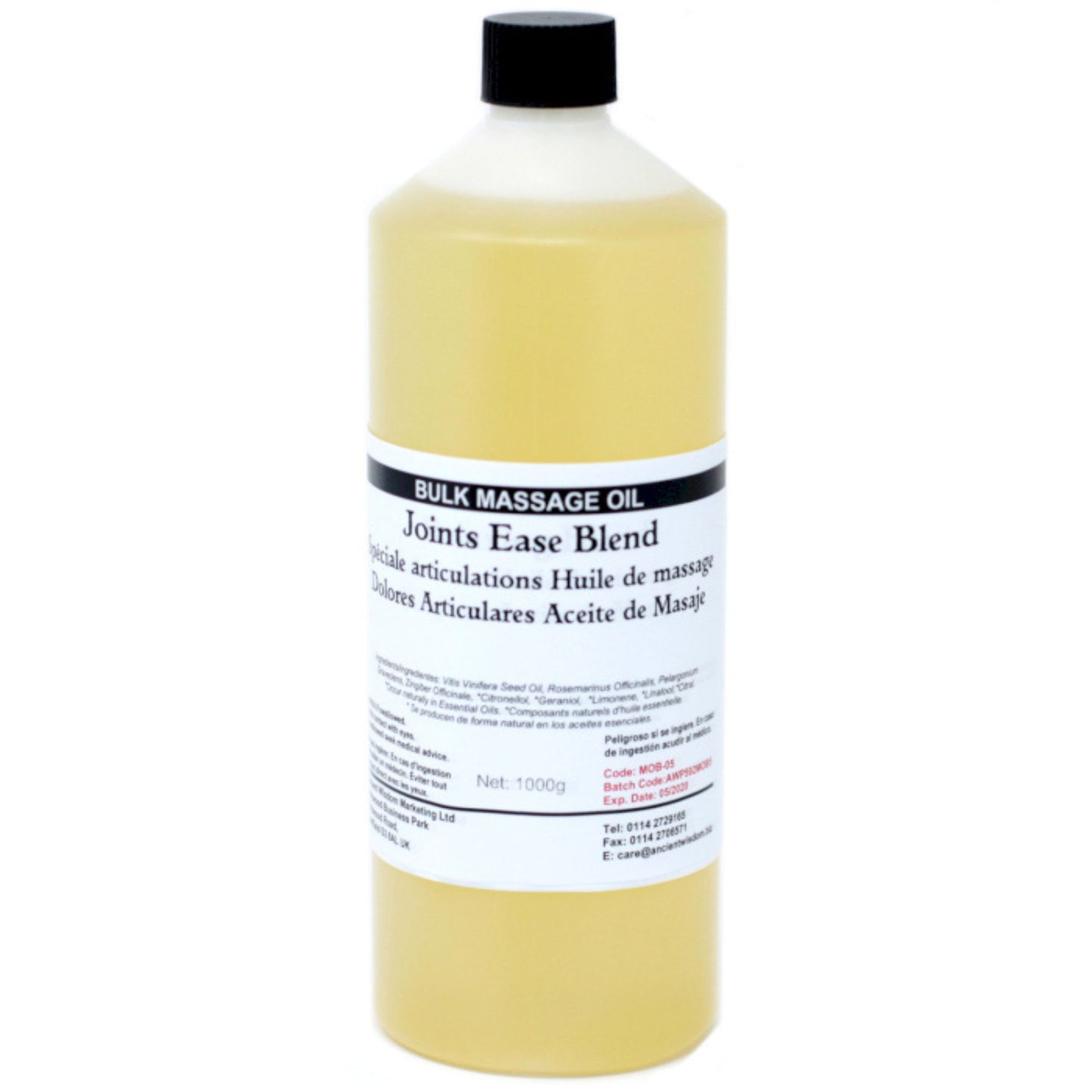 Huile de massage 1 kg - Pour les articulations