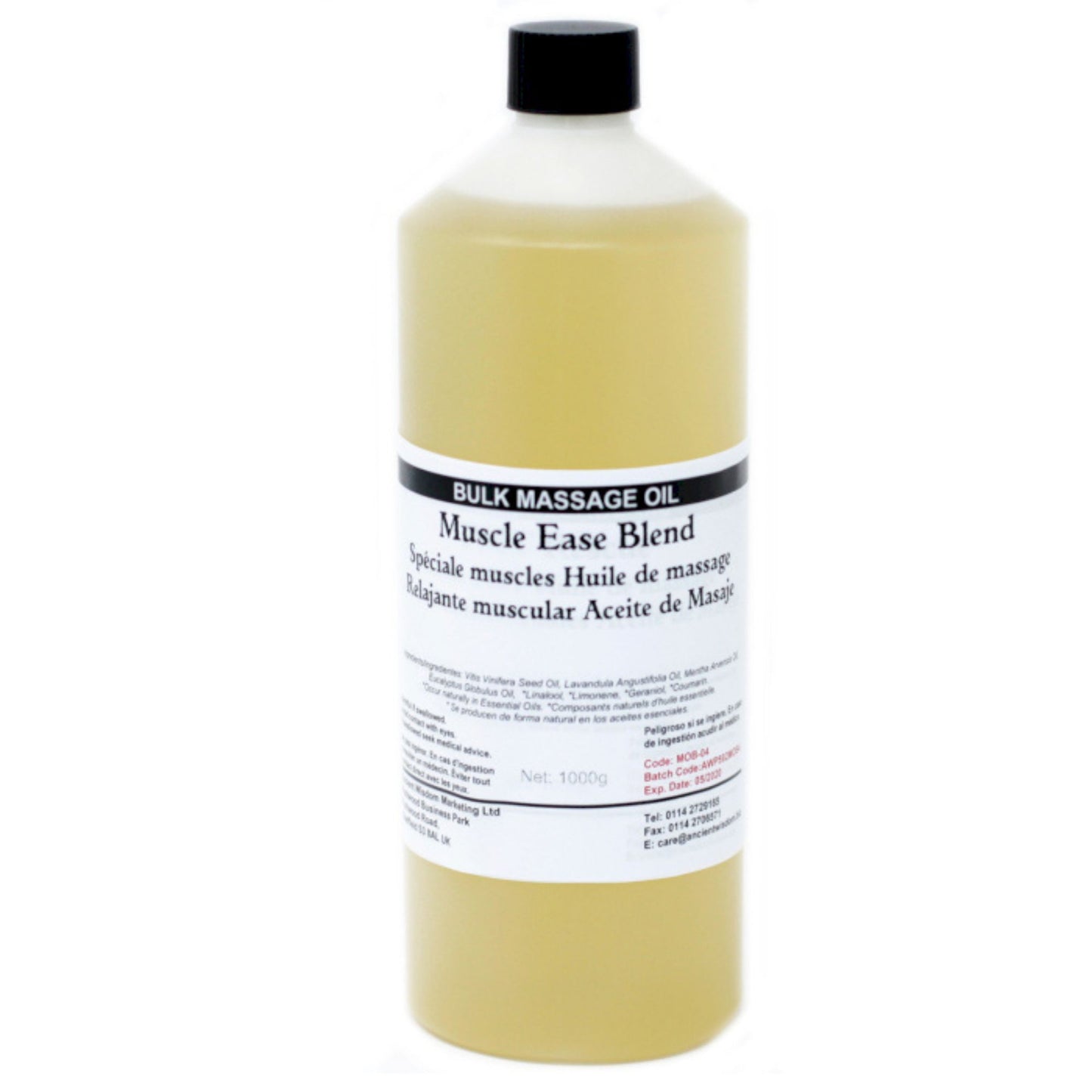 Huile de massage 1kg - Pour les muscles