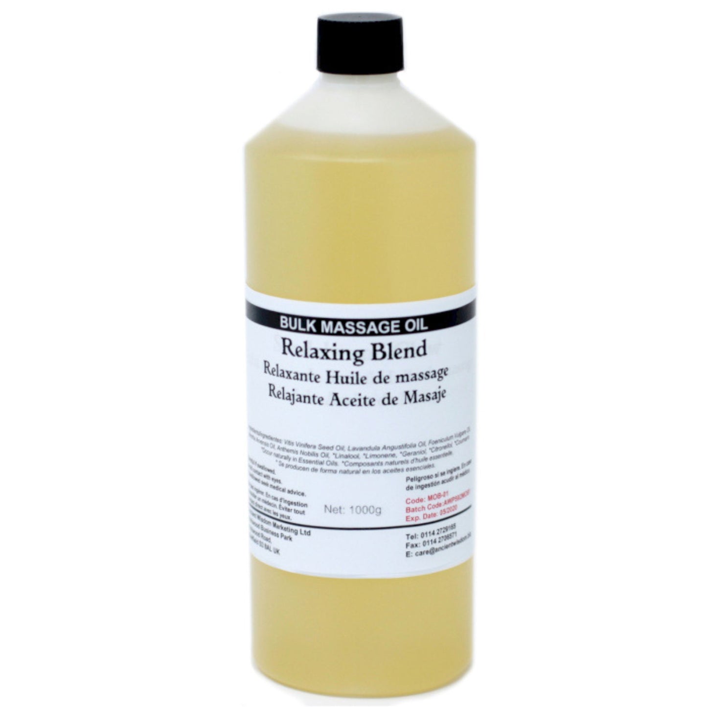 Huile de massage 1 kg - Relaxante