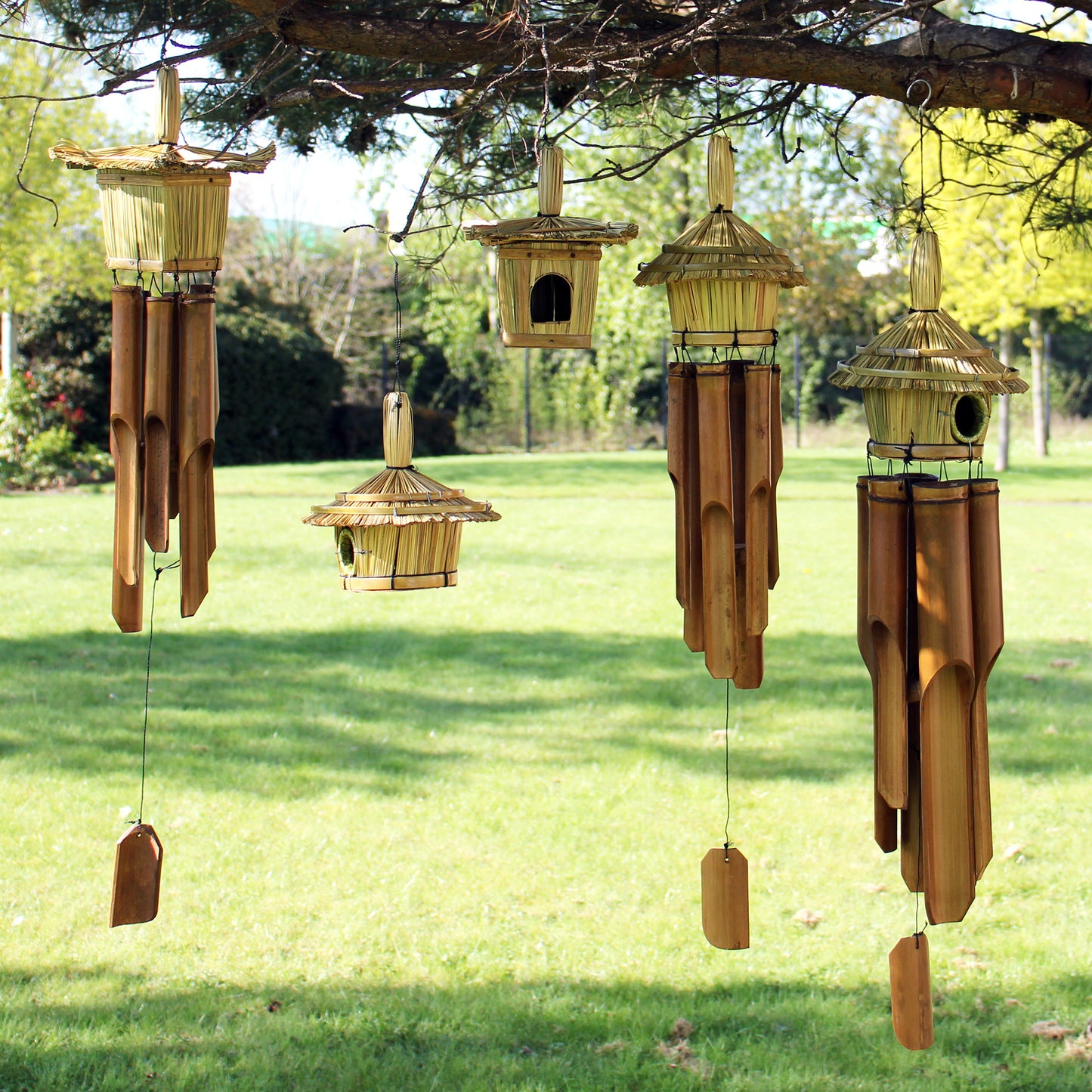 Nichoir rond avec cloches 56x20cm