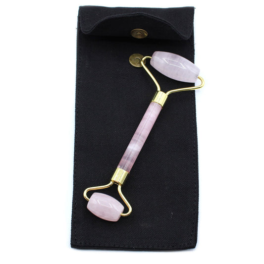 Rouleau de pierres précieuses pour le visage - Quartz rose