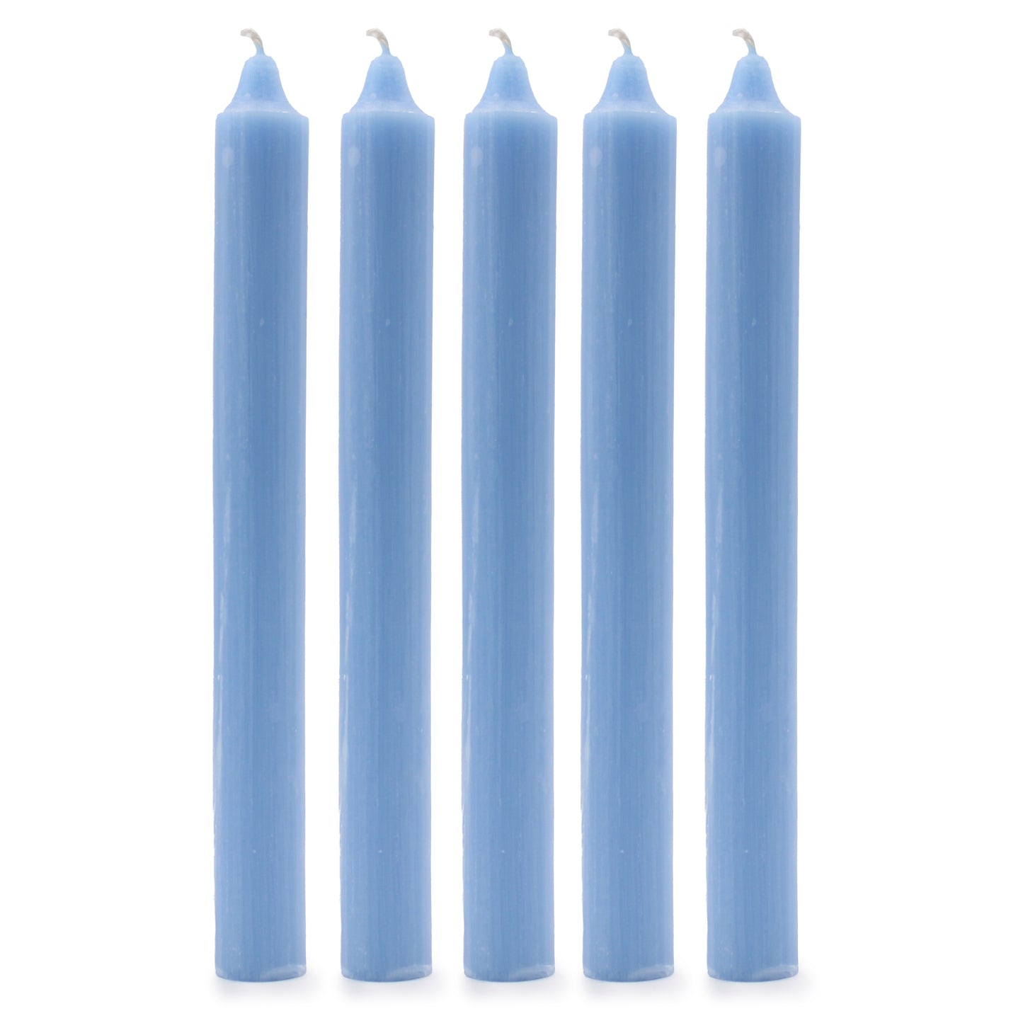 Lot de 10 bougies en vrac de couleur unie - Bleu marine rustique - Lot de 10