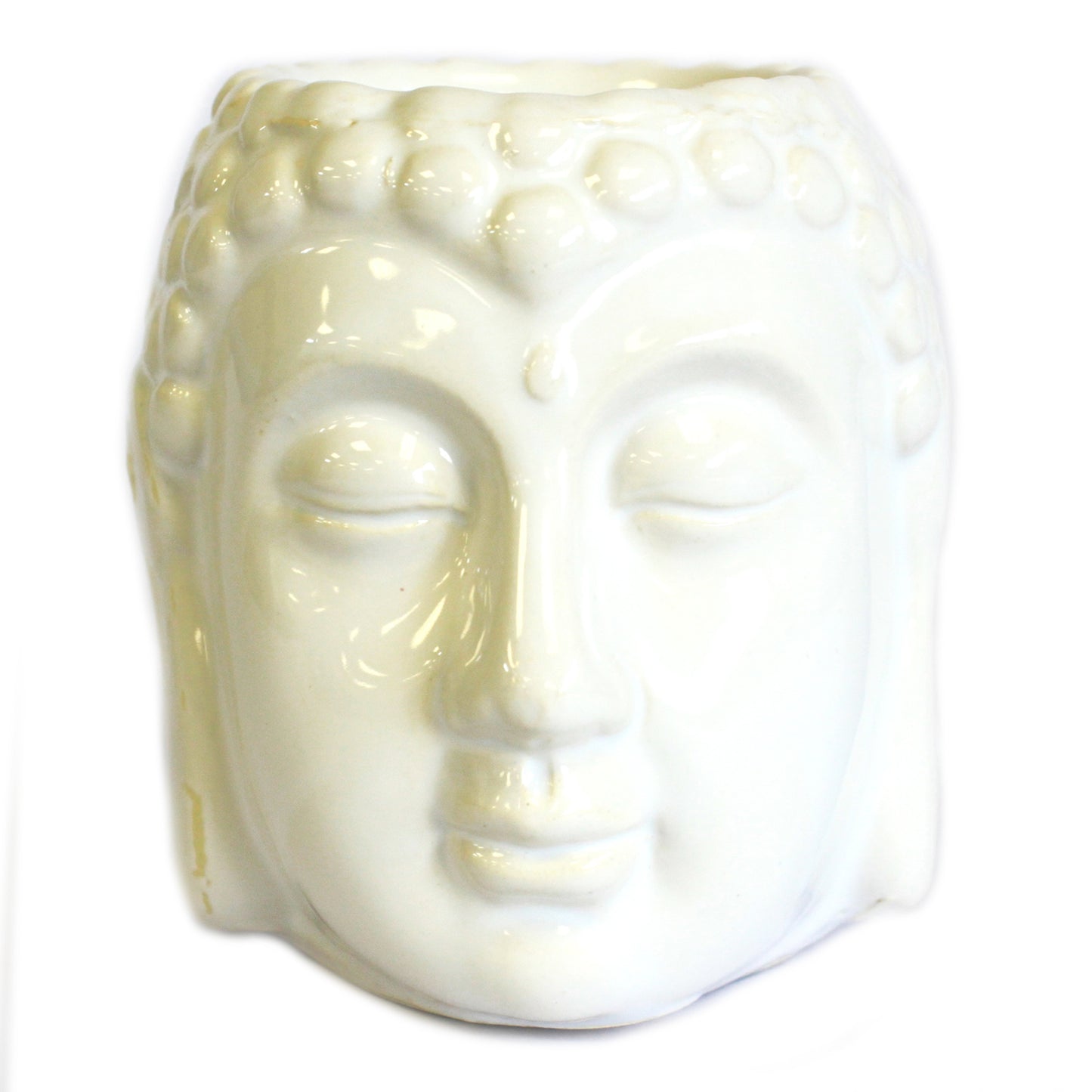 Brûleur à huile Bouddha - blanc