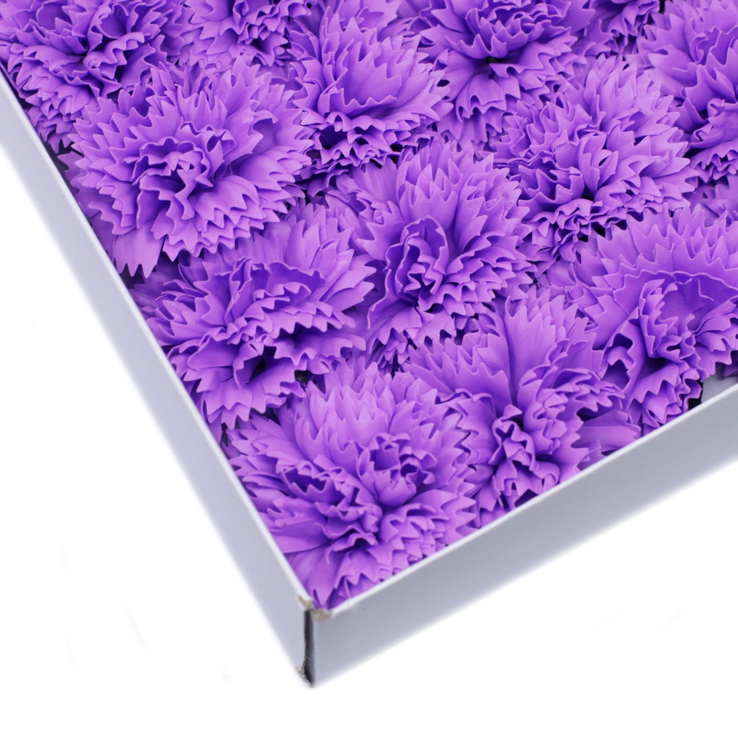 Fleurs de savon artisanales - Œillets - Violet