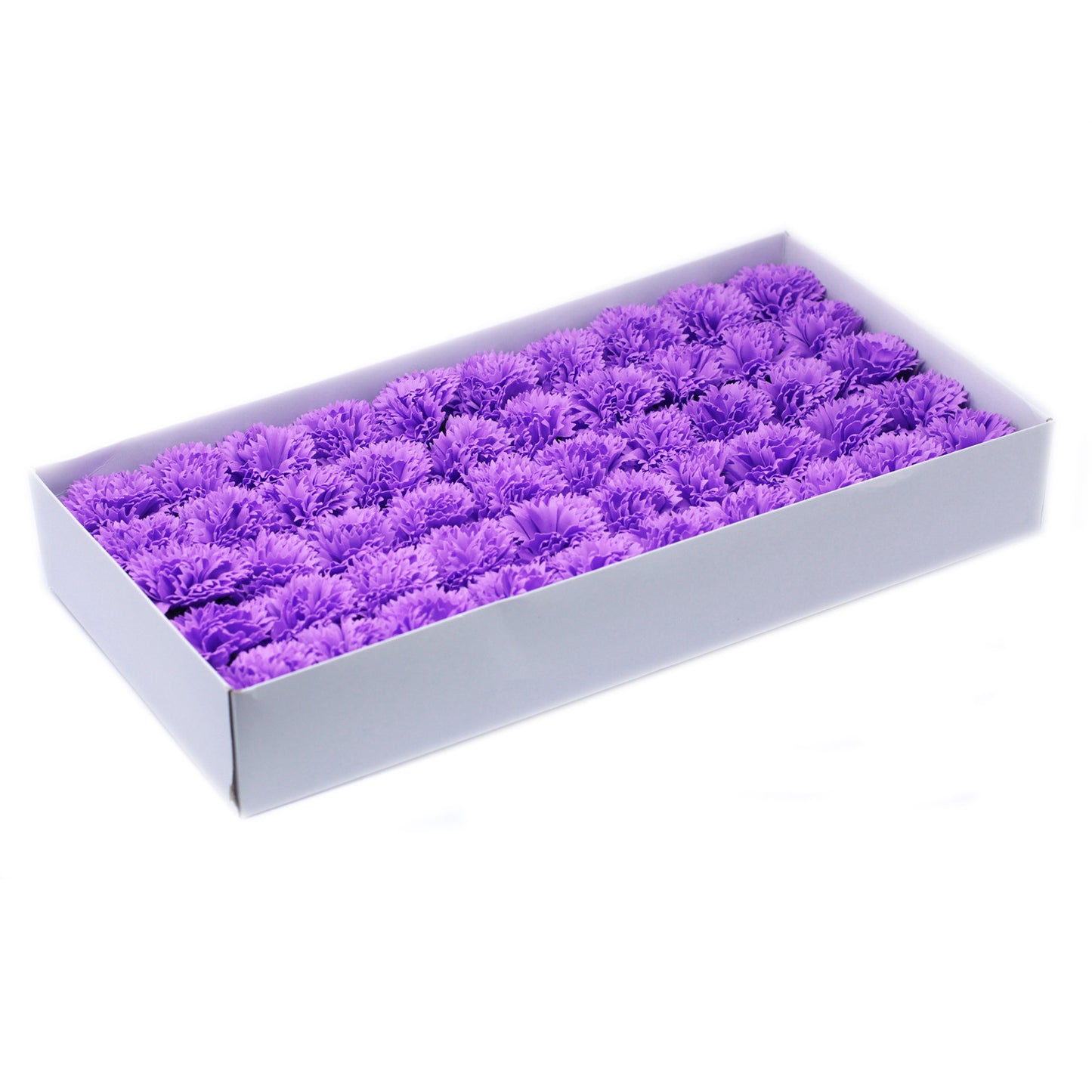 Fleurs de savon artisanales - Œillets - Violet