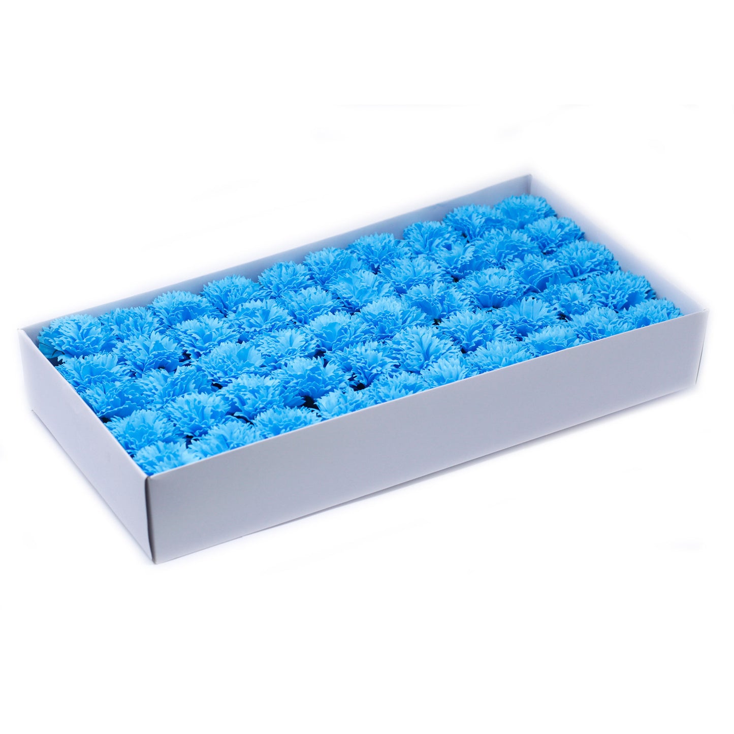 Fleurs de savon artisanales - Œillets - Bleu