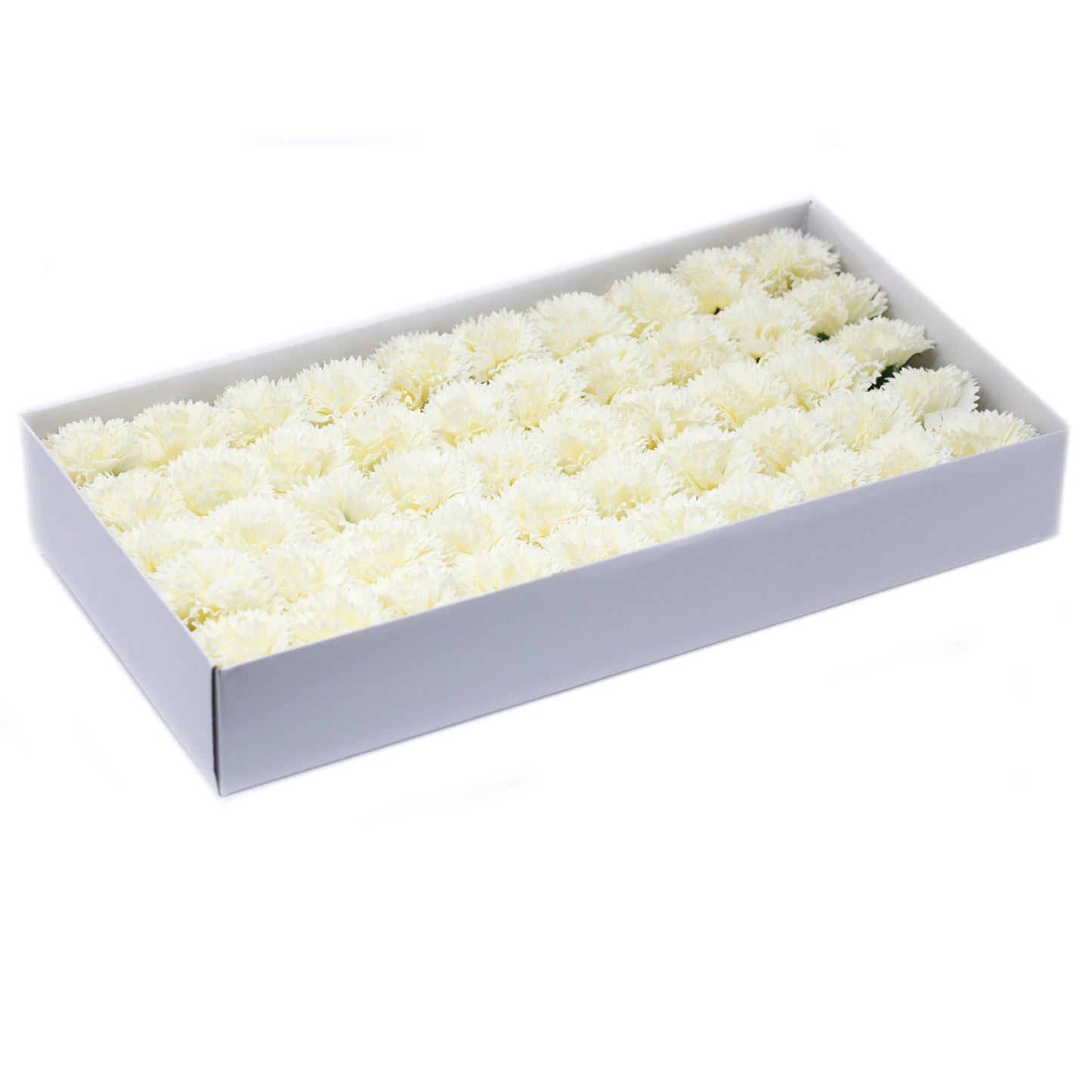 Fleurs de savon artisanales - Œillets - Crème