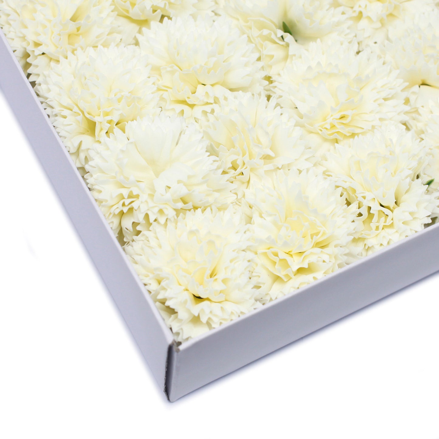 Fleurs de savon artisanales - Œillets - Crème