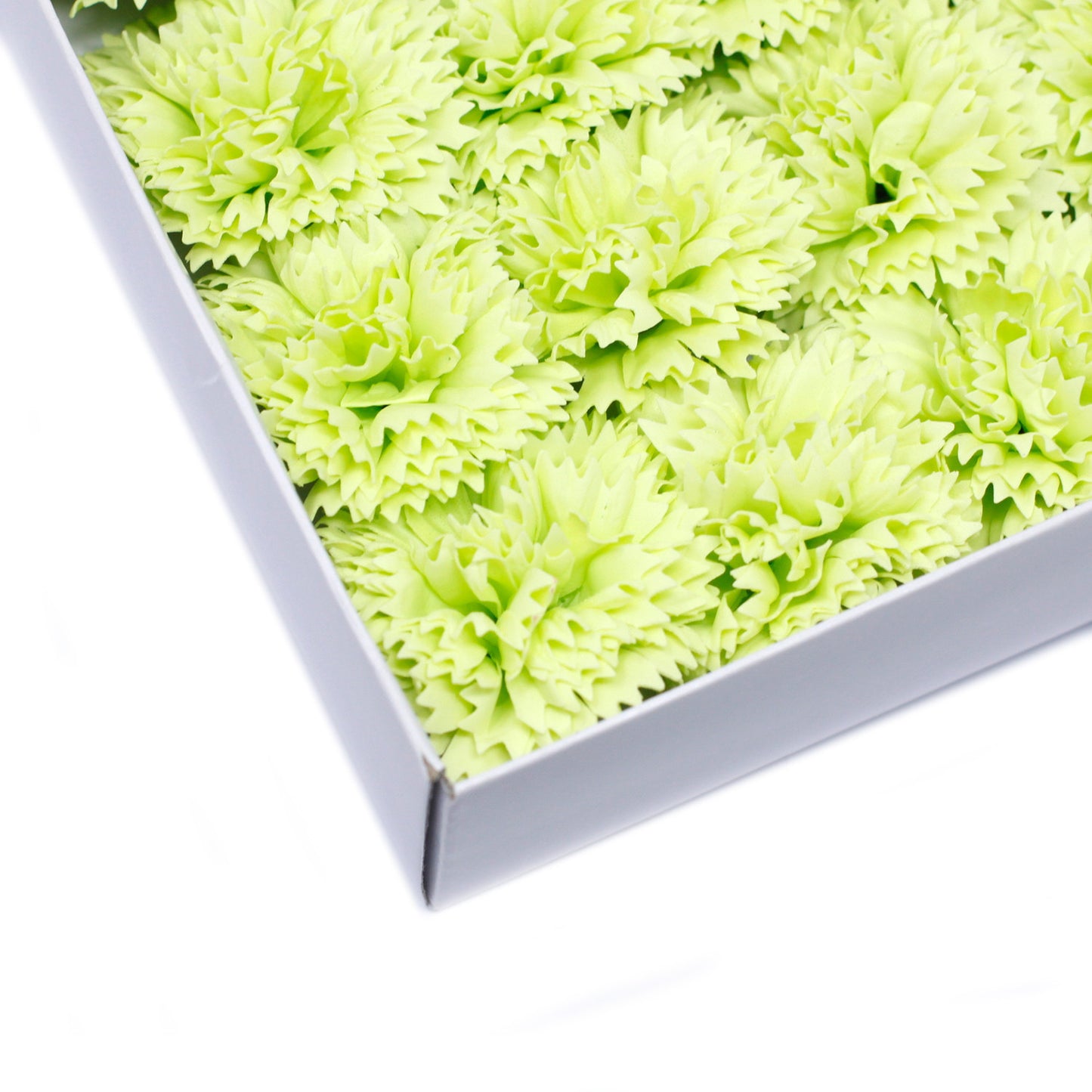 Fleurs de savon artisanales - Œillets - Citron vert