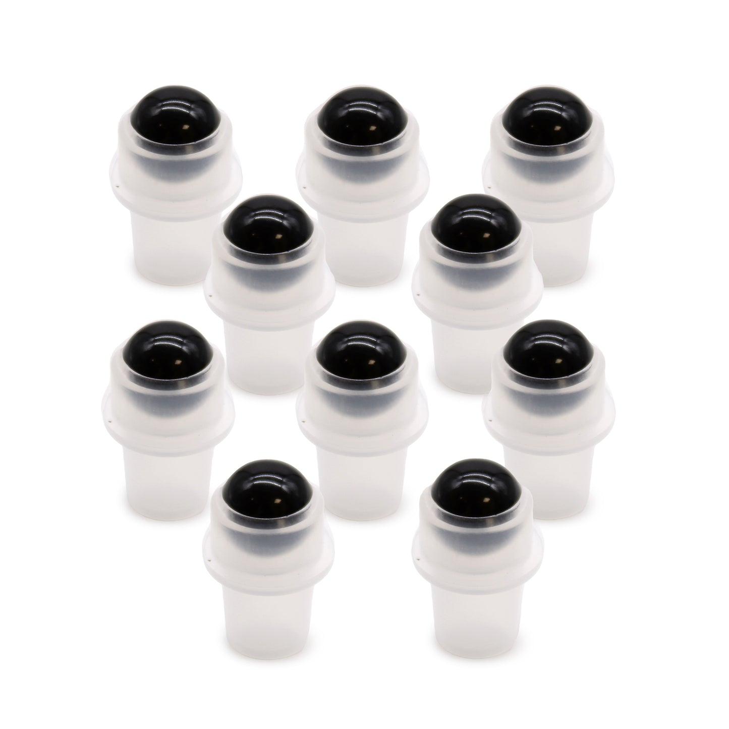 Embout roller en pierre précieuse pour flacon de 5 ml – Tourmaline noire
