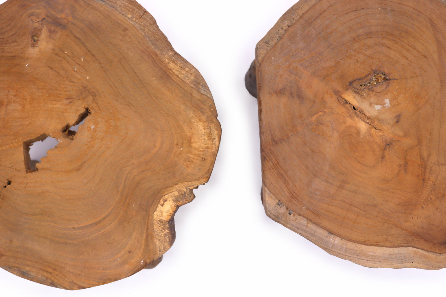 2 x Paravent en teck supérieur - 27 x 20 cm