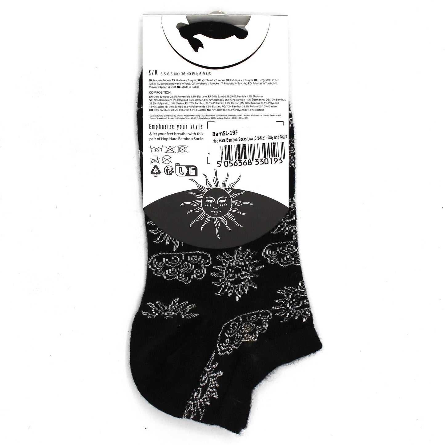 Chaussettes basses Hop Hare Bamboo M/L (41-46) - Jour et Nuit