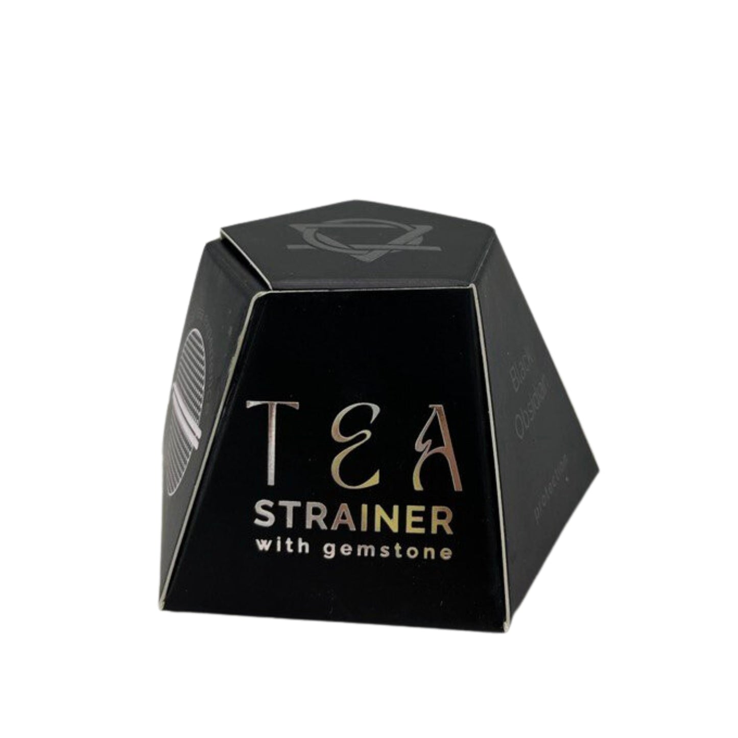 Passoire à thé en cristal brut – Obsidienne noire