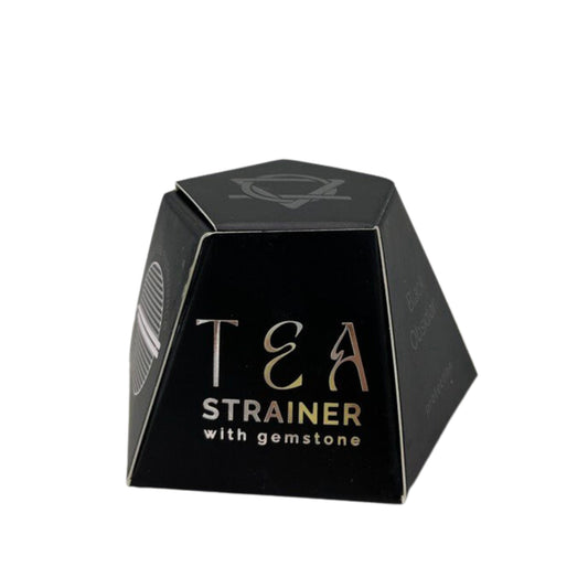Passoire à thé en cristal brut – Obsidienne noire