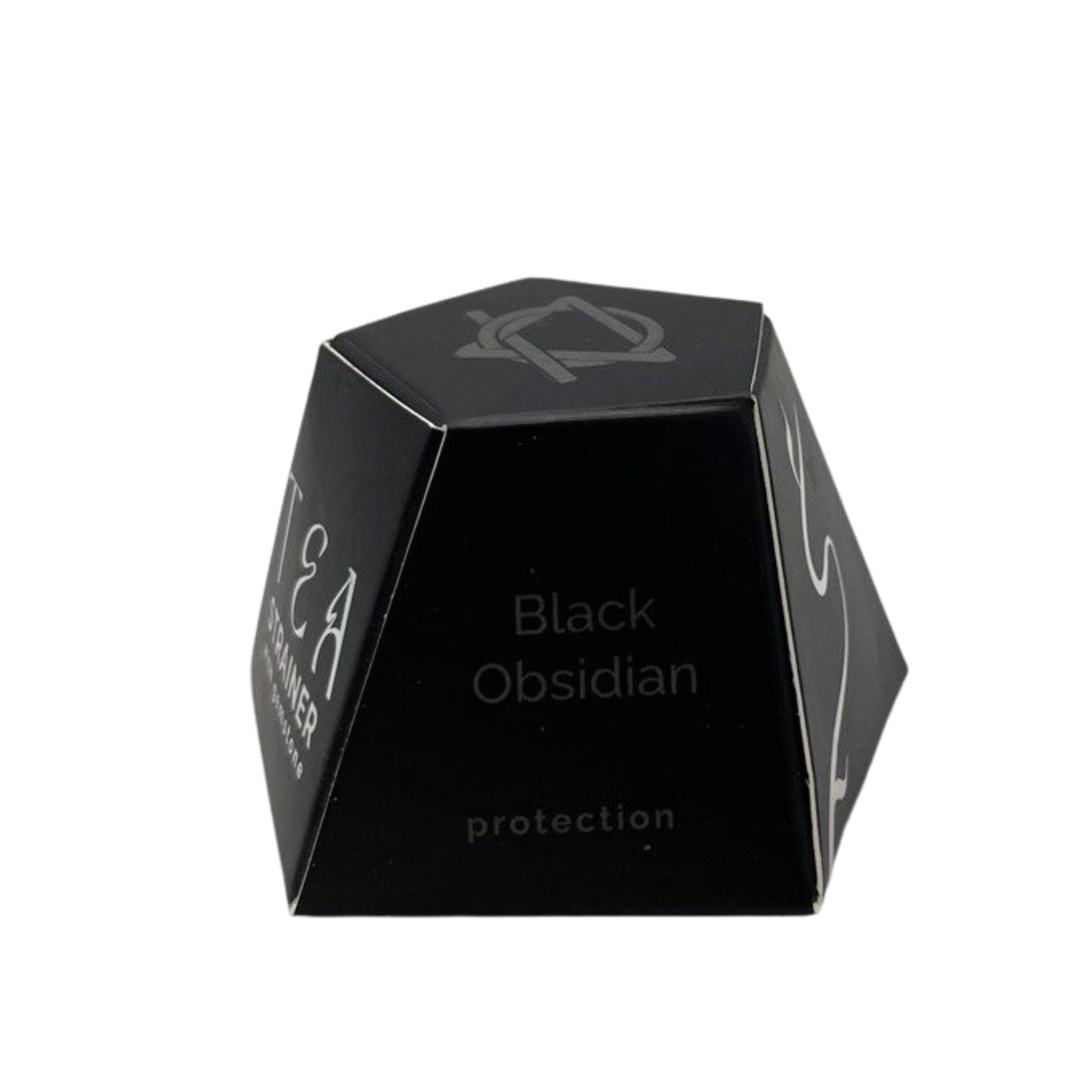 Passoire à thé en cristal brut – Obsidienne noire