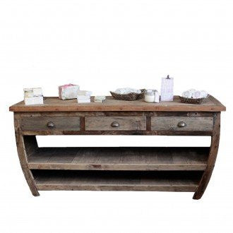 Table basse en bois recyclé - 180x60x80cm