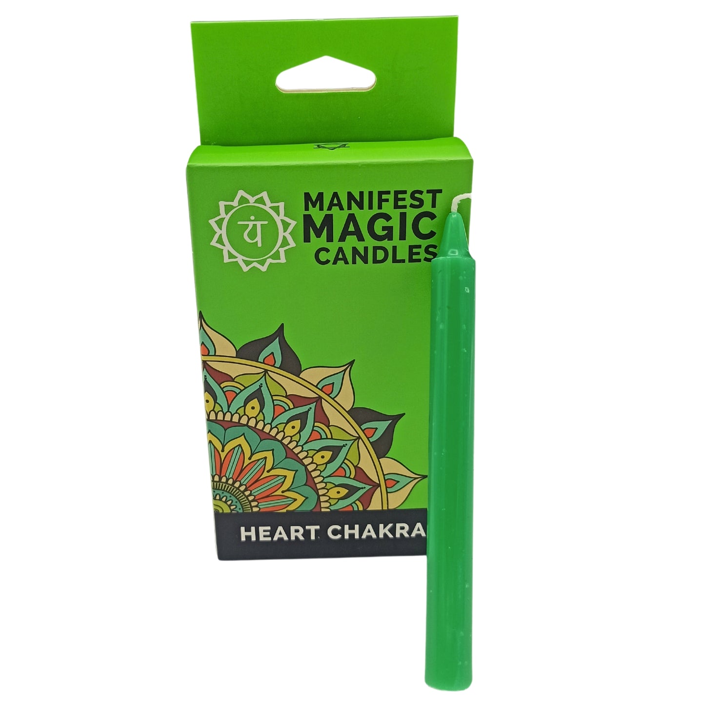 Bougies magiques Manifest (lot de 12) - Vert - Chakra du cœur