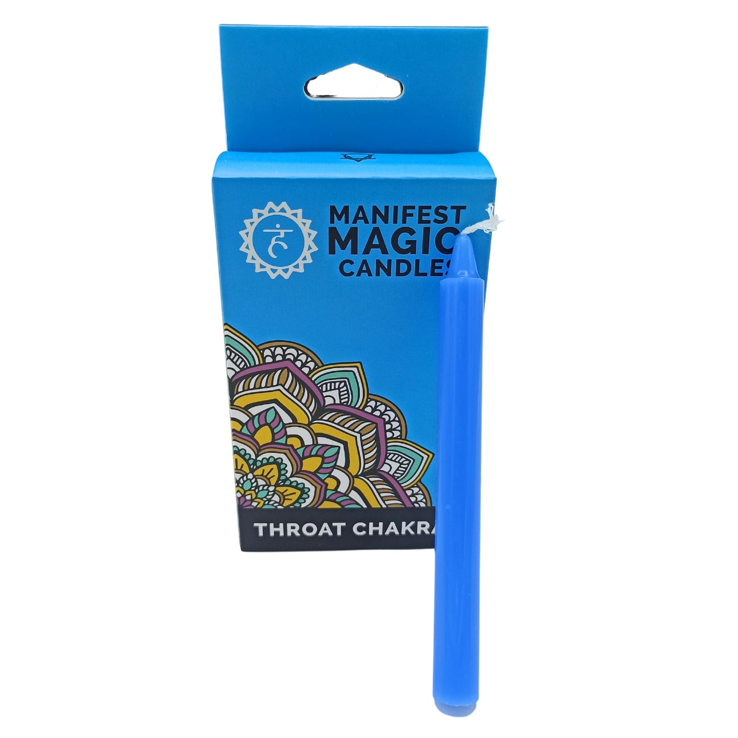 Bougies magiques Manifest (lot de 12) - Bleu - Chakra de la gorge