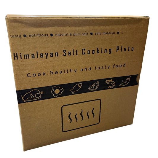 Assiette barbecue en sel de l'Himalaya - 30x20x5cm
