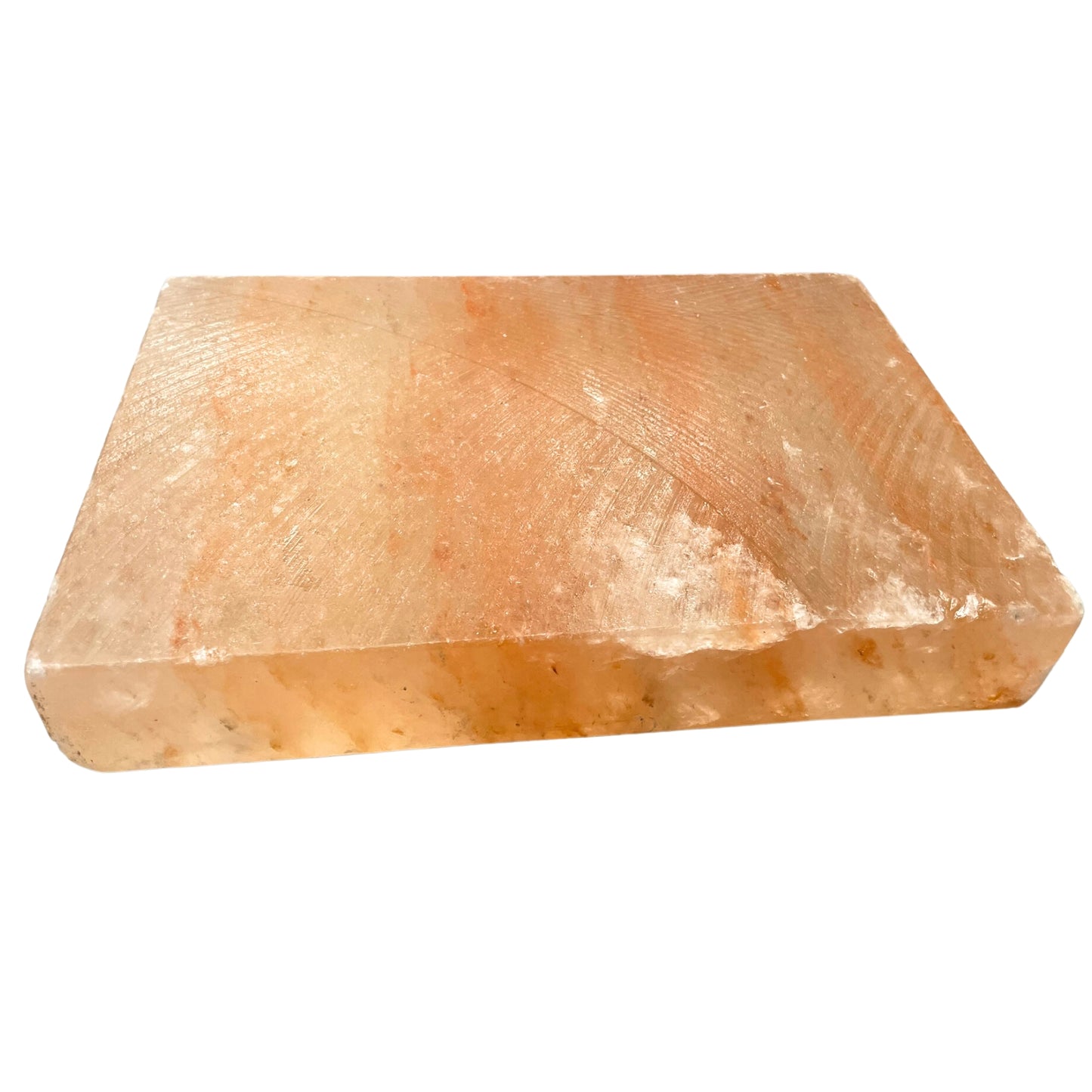 Assiette de cuisson rectangulaire en sel de l'Himalaya - 30 x 20 x 5 cm