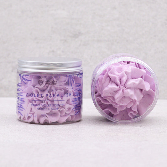Savon crème fouettée à la violette de Parme 120 g