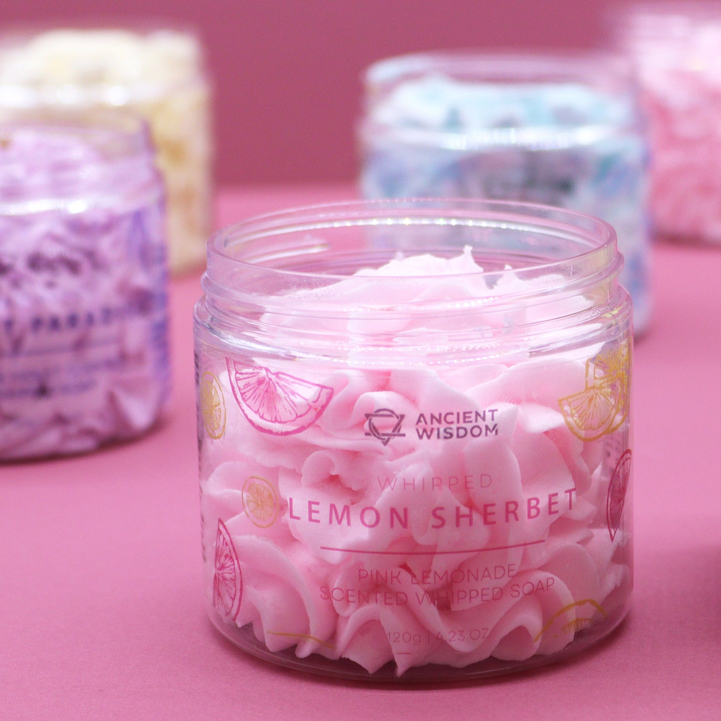 Savon à la crème fouettée à la limonade rose 120 g