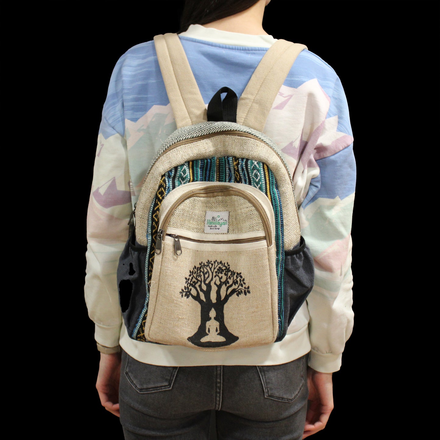 Petit sac à dos en chanvre - Bohdi Tree Design