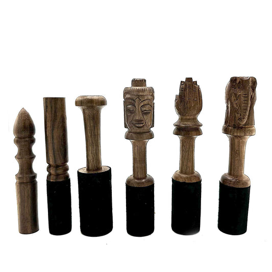 Bâton en bois - 13 cm - Classique