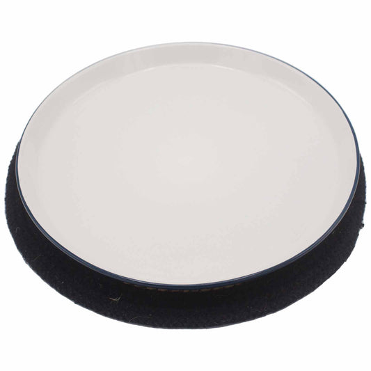 Set de table naturel - Jute et coton 30 cm - Bordure noire
