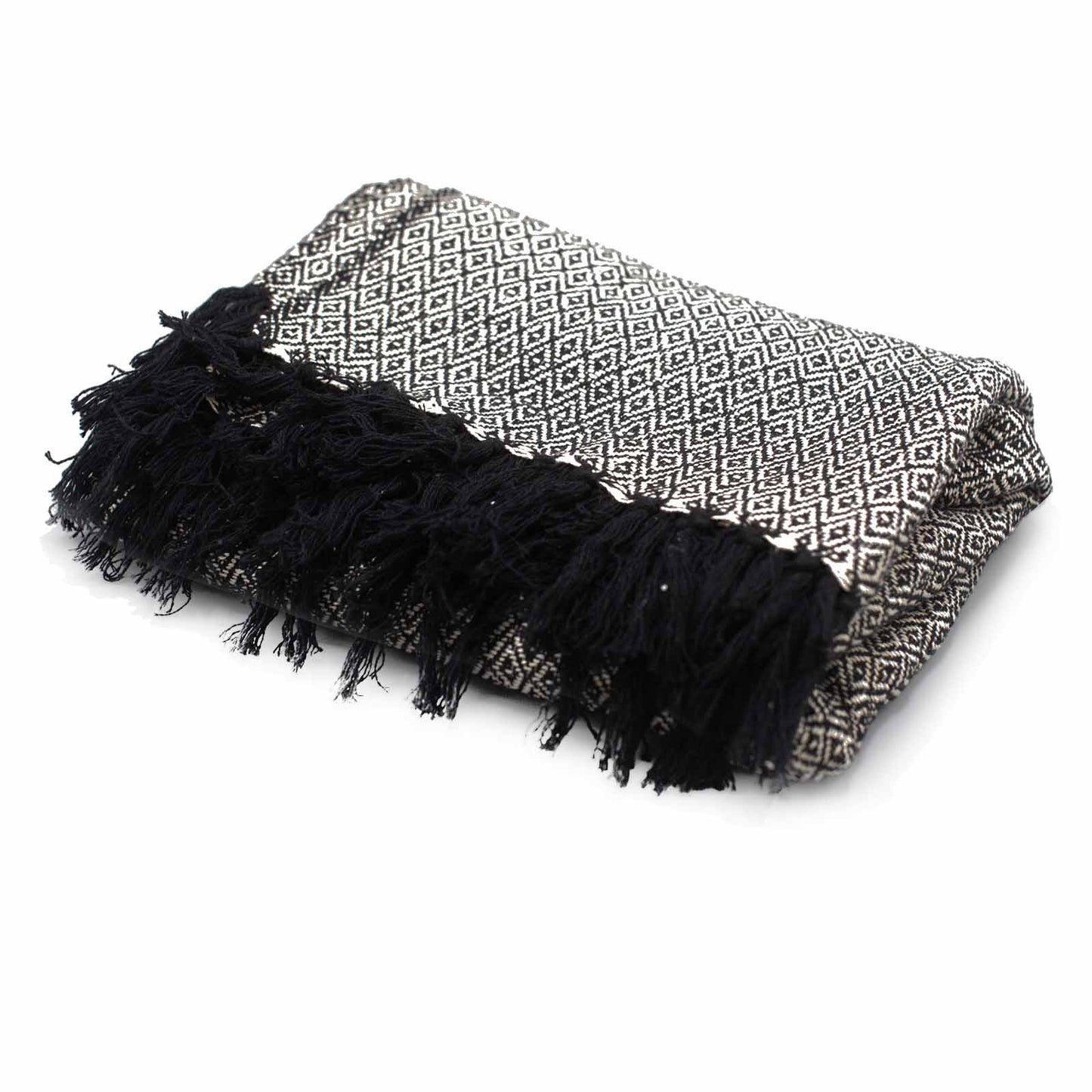 Couvertures Boho Comfort - 125x150cm - Anthracite