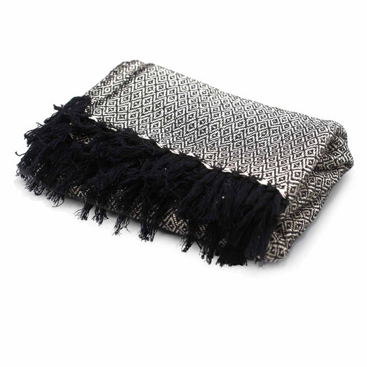 Couvertures Boho Comfort - 125x150cm - Anthracite
