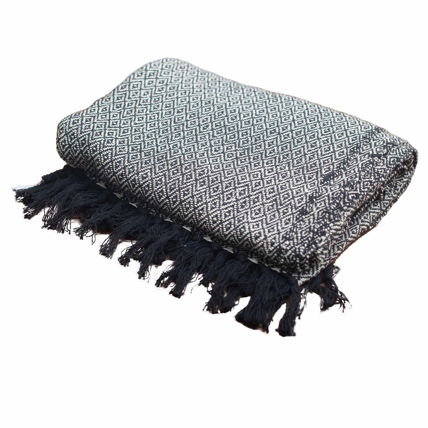 Couvertures Boho Comfort - 125x150cm - Anthracite
