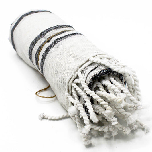 Serviette de hammam Spa - Anthracite - 90x170cm