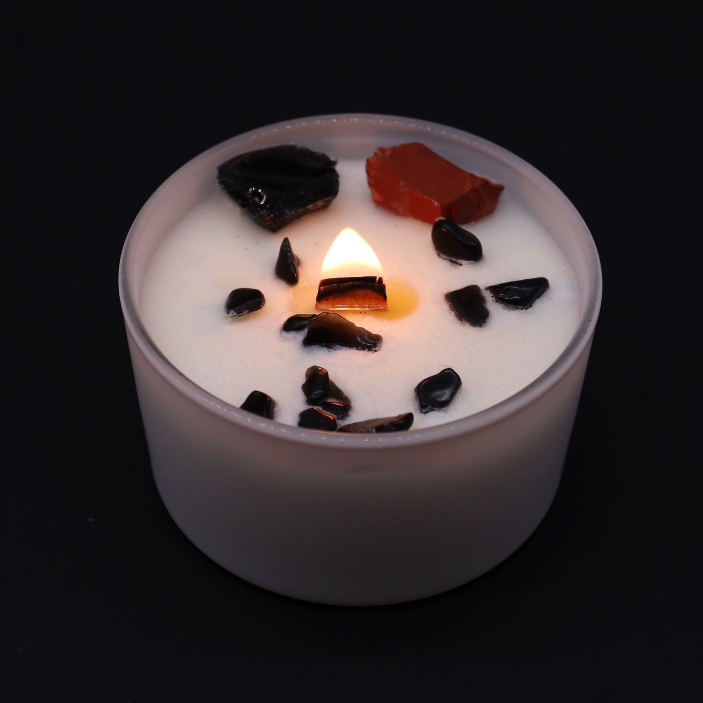 Bougies en cristal pour chakras - Chakra racine