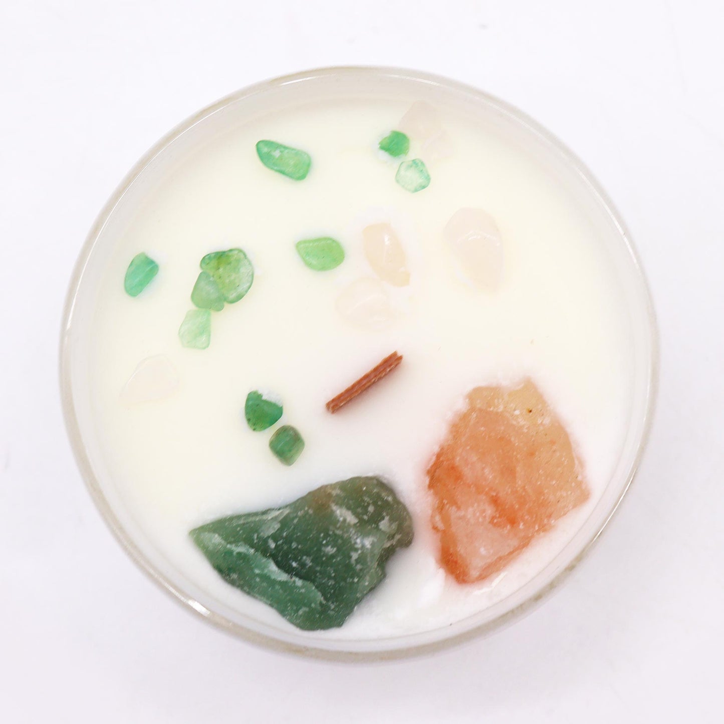 Bougies en cristal pour les chakras - Chakra du cœur