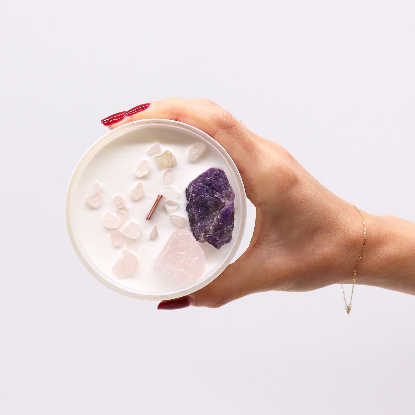 Bougies en cristal de chakra - Chakra du troisième œil