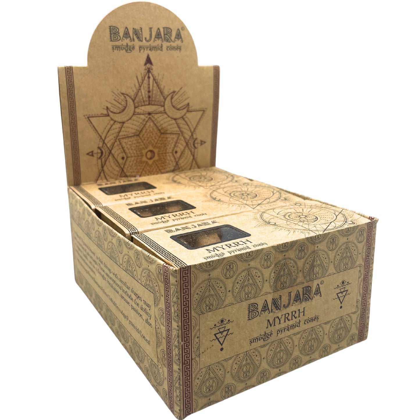 Cônes pyramidaux Banjara Smudge - Myrrhe