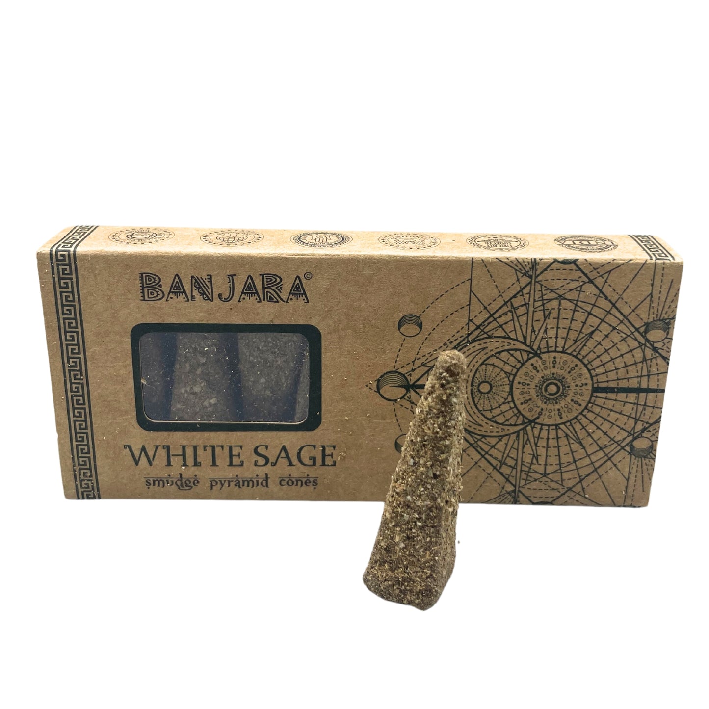 Cônes pyramidaux Banjara Smudge - Blé blanc