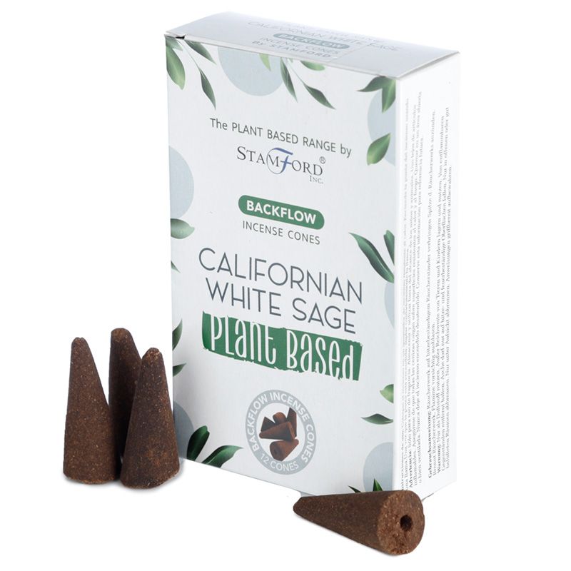 Cônes d'encens à reflux aux herbes - Sauge blanche de Californie
