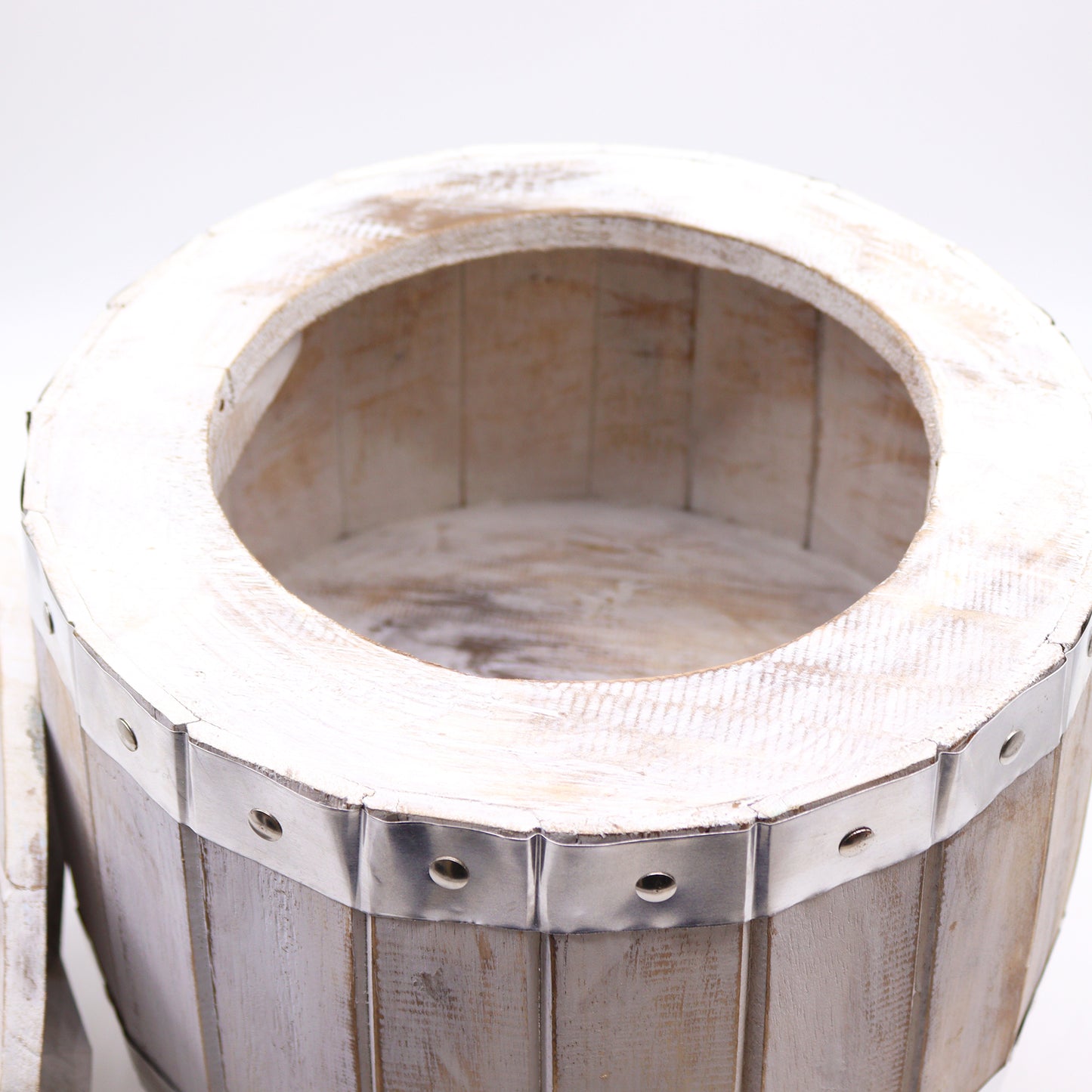 TABOURET - Table en tonneau de bière - Lavé