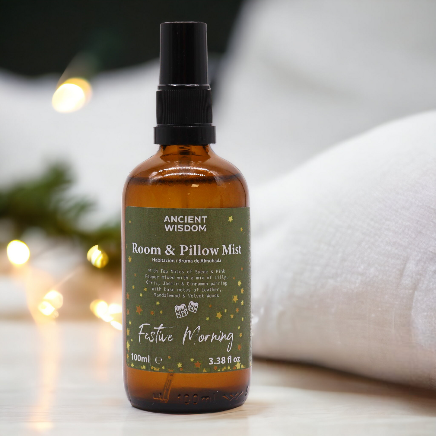 Spray parfumé pour la maison et l'oreiller 100 ml - Matin festif