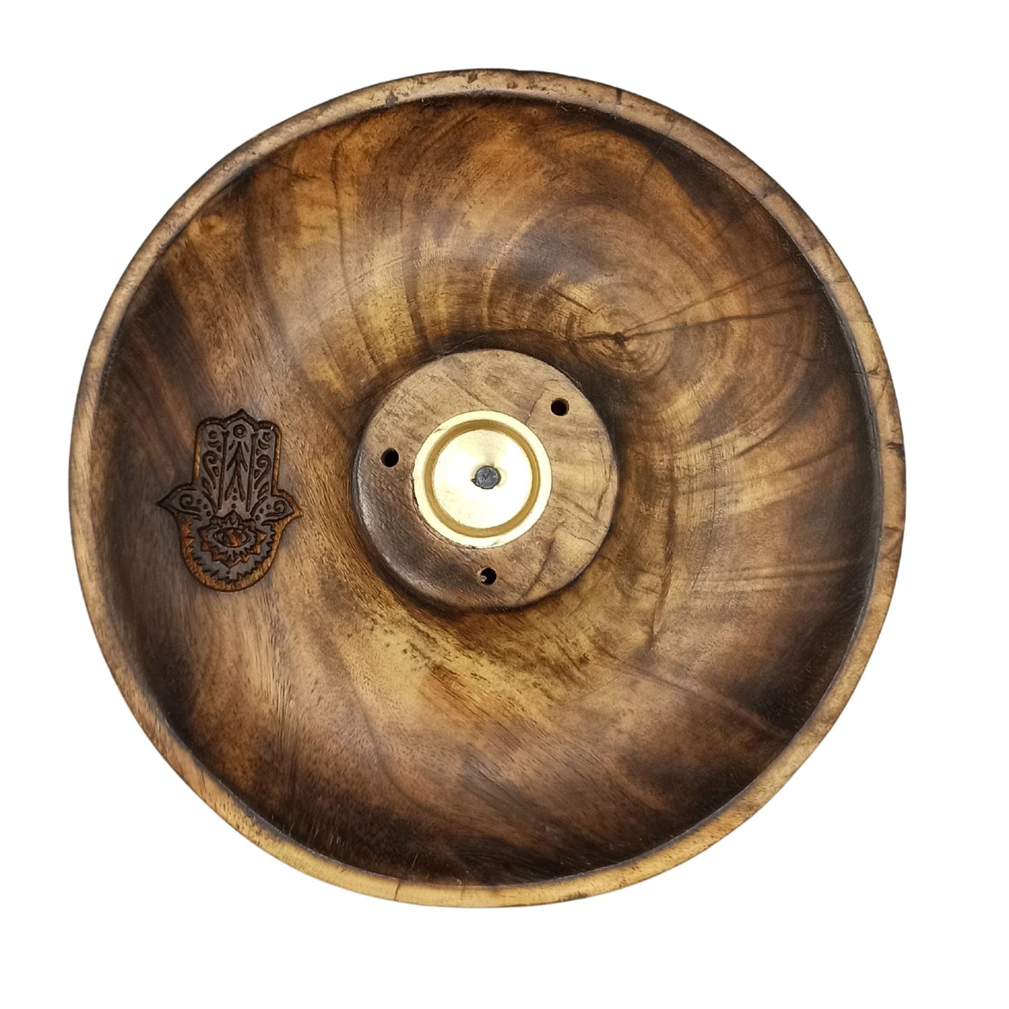 Porte-encens en forme de disque pour cônes et bâtonnets - Hamsa