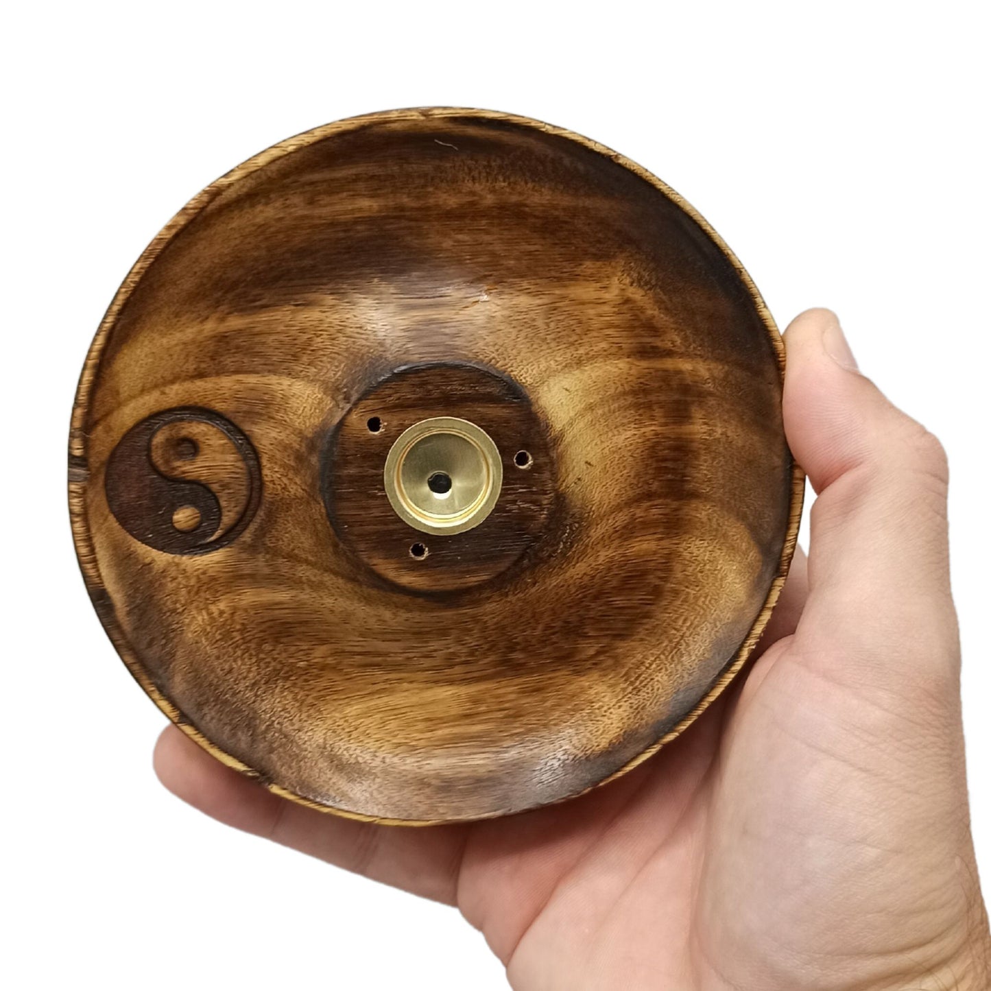 Disque porte-encens pour cônes et bâtonnets - Ying &amp; Yang