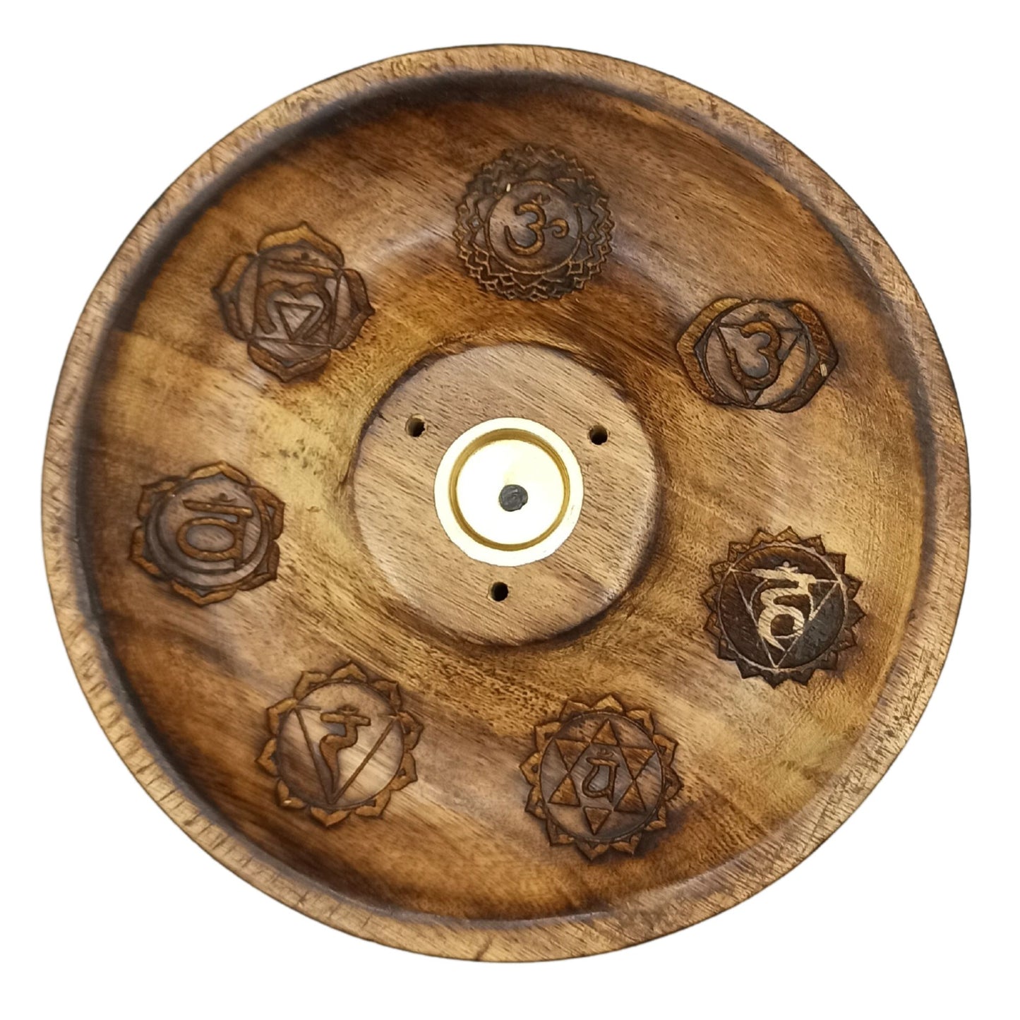 Disque porte-encens pour cônes et bâtonnets - 7 Chakras